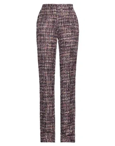 Gaelle Paris Gaëlle Paris Woman Pants Purple Size 8 Polyester, Viscose, Acrylic