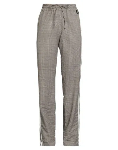 Gaelle Paris Gaëlle Paris Woman Pants Sand Size 4 Polyester, Rayon, Metallic Fiber, Cotton In Gray