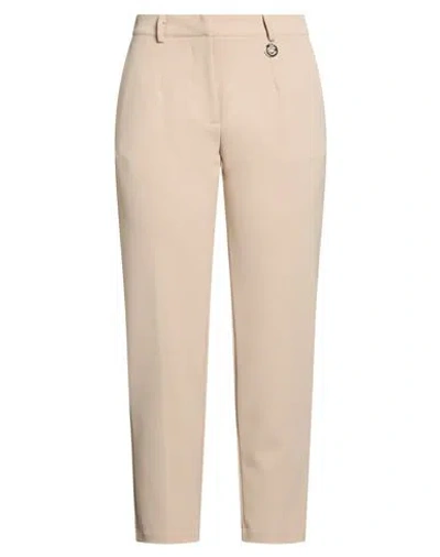 Gaelle Paris Gaëlle Paris Woman Pants Sand Size 6 Polyester, Elastane In Beige
