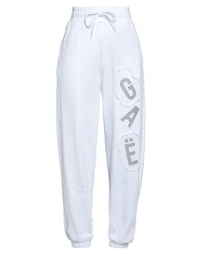 Gaelle Paris Gaëlle Paris Woman Pants White Size 2 Cotton, Polyester