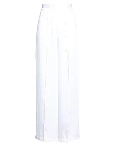 Gaelle Paris Gaëlle Paris Woman Pants White Size 4 Polyester