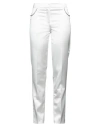 GAELLE PARIS GAËLLE PARIS WOMAN PANTS WHITE SIZE 8 POLYESTER, ELASTANE