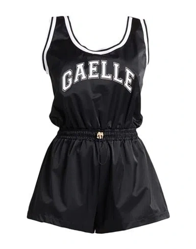 Gaelle Paris Gaëlle Paris Woman Playsuit Black Size 1 Cotton, Polyamide, Elastane