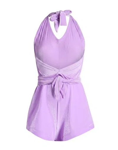 Gaelle Paris Gaëlle Paris Woman Playsuit Lilac Size S Polyamide, Elastane In Purple
