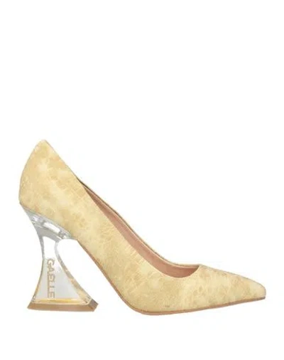 Gaelle Paris Gaëlle Paris Woman Pumps Beige Size 7 Textile Fibers