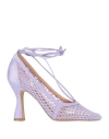 Gaelle Paris Gaëlle Paris Woman Pumps Lilac Size 8 Textile Fibers In Purple