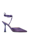 Gaelle Paris Gaëlle Paris Woman Pumps Purple Size 5 Textile Fibers In Purple