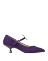 Gaelle Paris Gaëlle Paris Woman Pumps Purple Size 7 Textile Fibers