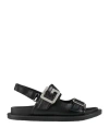 Gaelle Paris Gaëlle Paris Woman Sandals Black Size 6 Leather In Black