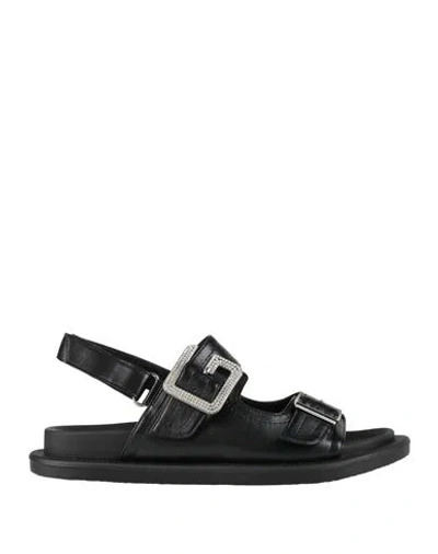 Gaelle Paris Gaëlle Paris Woman Sandals Black Size 6 Leather