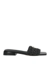 Gaelle Paris Gaëlle Paris Woman Sandals Black Size 6 Textile Fibers