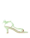 Gaelle Paris Gaëlle Paris Woman Sandals Light Green Size 8 Textile Fibers In Green