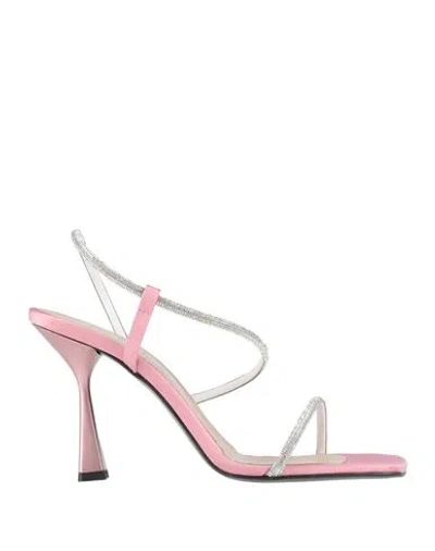 Gaelle Paris Gaëlle Paris Woman Sandals Pink Size 11 Textile Fibers