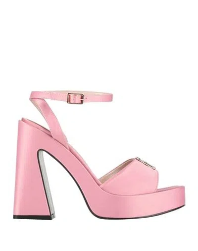 Gaelle Paris Gaëlle Paris Woman Sandals Pink Size 10 Textile Fibers
