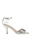 Gaelle Paris Gaëlle Paris Woman Sandals Silver Size 8 Textile Fibers In Silver