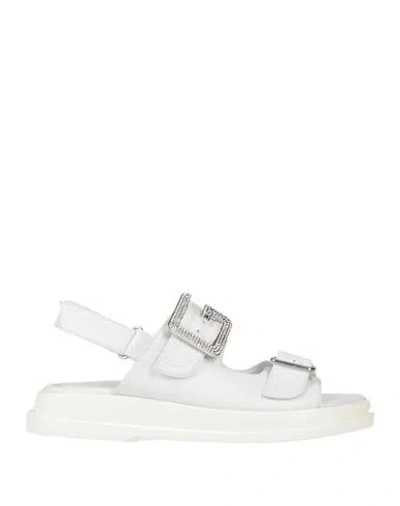 Gaelle Paris Gaëlle Paris Woman Sandals White Size 7 Leather In White