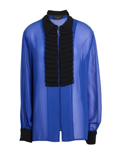 Gaelle Paris Gaëlle Paris Woman Shirt Blue Size 10 Polyester