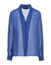 Gaelle Paris Gaëlle Paris Woman Shirt Bright Blue Size 6 Polyester In Blue