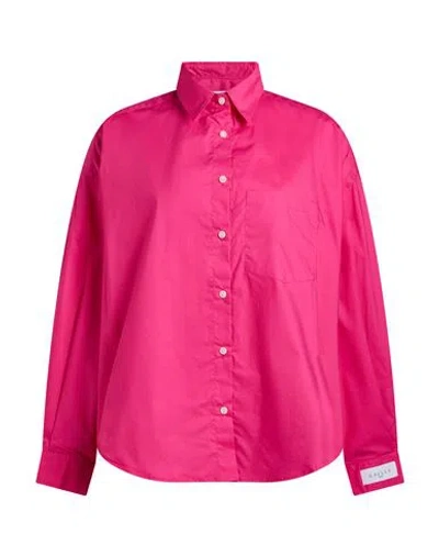 Gaelle Paris Gaëlle Paris Woman Shirt Fuchsia Size 6 Cotton In Pink