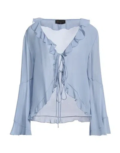 Gaelle Paris Gaëlle Paris Woman Top Light Blue Size 10 Polyester