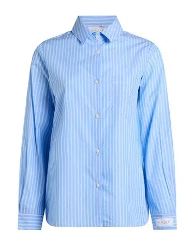 Gaelle Paris Gaëlle Paris Woman Shirt Light Blue Size 2 Cotton