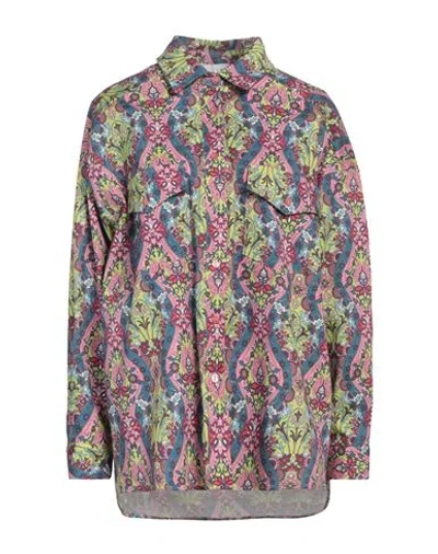 Gaelle Paris Gaëlle Paris Woman Shirt Pink Size 6 Cotton, Elastane