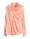 Gaelle Paris Gaëlle Paris Woman Shirt Salmon Pink Size Xl Polyester, Elastane