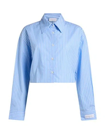 Gaelle Paris Gaëlle Paris Woman Shirt Sky Blue Size 8 Cotton