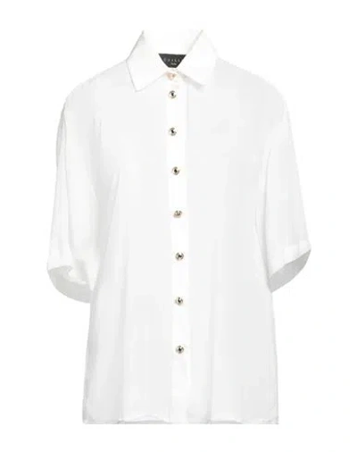 Gaelle Paris Gaëlle Paris Woman Shirt White Size 4 Cotton, Polyester