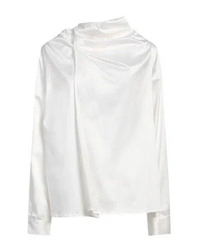 Gaelle Paris Gaëlle Paris Woman Shirt White Size Xl Polyester, Elastane In White