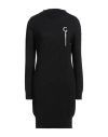 Gaelle Paris Gaëlle Paris Woman Short Dress Black Size 1 Viscose, Polyamide, Merino Wool, Metallic Fiber, Cashmer In Black