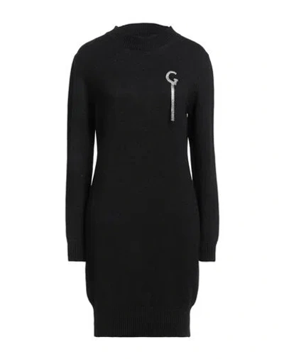 Gaelle Paris Gaëlle Paris Woman Short Dress Black Size 1 Viscose, Polyamide, Merino Wool, Metallic Fiber, Cashmer