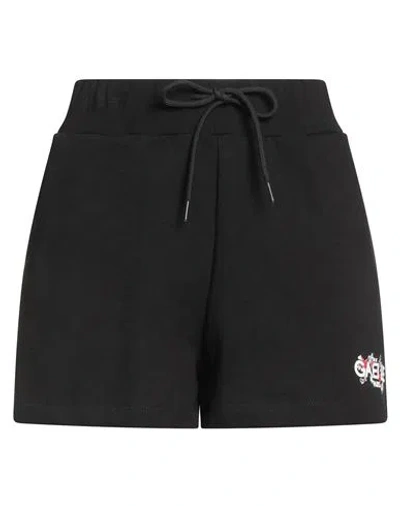 Gaelle Paris Gaëlle Paris Woman Shorts & Bermuda Shorts Black Size 2 Cotton, Elastane