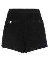 Gaelle Paris Gaëlle Paris Woman Shorts & Bermuda Shorts Black Size 2 Polyamide, Acrylic, Cotton, Wool, Synthetic