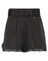 Gaelle Paris Gaëlle Paris Woman Shorts & Bermuda Shorts Black Size 8 Polyester, Elastane