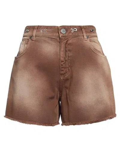 Gaelle Paris Gaëlle Paris Woman Shorts & Bermuda Shorts Brown Size 30 Cotton