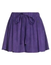 Gaelle Paris Gaëlle Paris Woman Shorts & Bermuda Shorts Dark Purple Size 8 Polyester, Elastane In Purple