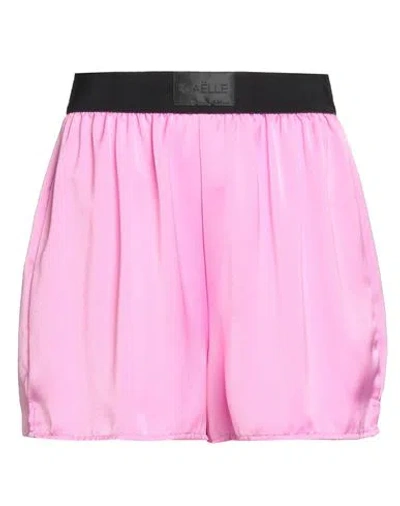 Gaelle Paris Gaëlle Paris Woman Shorts & Bermuda Shorts Fuchsia Size 1 Polyester In Pink