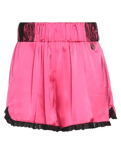 Gaelle Paris Gaëlle Paris Woman Shorts & Bermuda Shorts Fuchsia Size 8 Polyester, Elastane In Pink