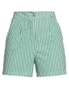 Gaelle Paris Gaëlle Paris Woman Shorts & Bermuda Shorts Green Size 6 Cotton In Green