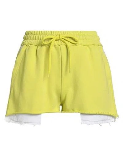 Gaelle Paris Gaëlle Paris Woman Shorts & Bermuda Shorts Lime Green Size 1 Cotton, Polyester