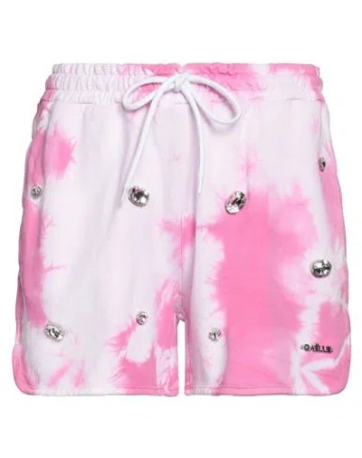 Gaelle Paris Gaëlle Paris Woman Shorts & Bermuda Shorts Pink Size 1 Cotton