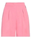Gaelle Paris Gaëlle Paris Woman Shorts & Bermuda Shorts Pink Size 2 Polyester, Elastane