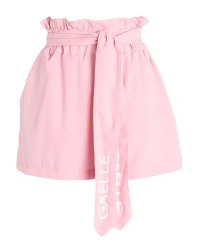 Gaelle Paris Gaëlle Paris Woman Shorts & Bermuda Shorts Pink Size 2 Polyester, Elastane