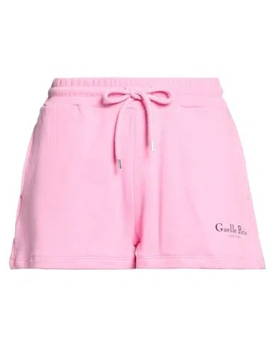 Gaelle Paris Gaëlle Paris Woman Shorts & Bermuda Shorts Pink Size M Cotton