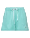 Gaelle Paris Gaëlle Paris Woman Shorts & Bermuda Shorts Turquoise Size 8 Polyester, Cotton In Blue