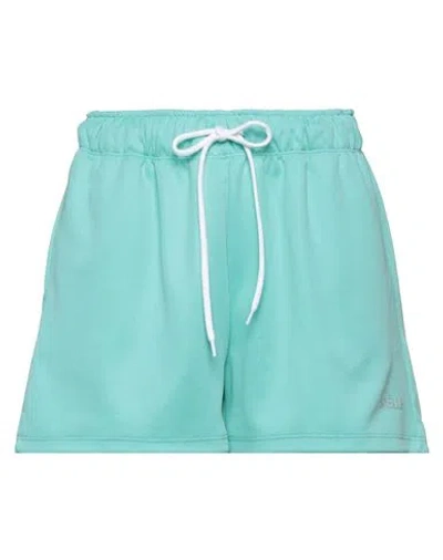 Gaelle Paris Gaëlle Paris Woman Shorts & Bermuda Shorts Turquoise Size 8 Polyester, Cotton In Blue