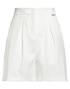 Gaelle Paris Gaëlle Paris Woman Shorts & Bermuda Shorts White Size 6 Polyester, Elastane In White