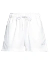 Gaelle Paris Gaëlle Paris Woman Shorts & Bermuda Shorts White Size 8 Polyester, Cotton In White