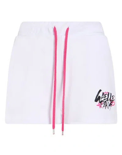 Gaelle Paris Gaëlle Paris Woman Shorts & Bermuda Shorts White Size Xs Cotton, Elastane